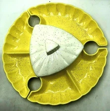 Vintage California USA 5 Piece Chip Relish Vegetable Mid Century Set 