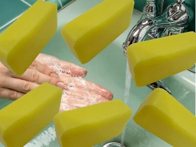 WASSERROSE 6x 150g ZITRONENKERNSEIFE SEIFE LEMON SOAP ZITRONE KERNSEIFE SAVON MARSEILLE DIY