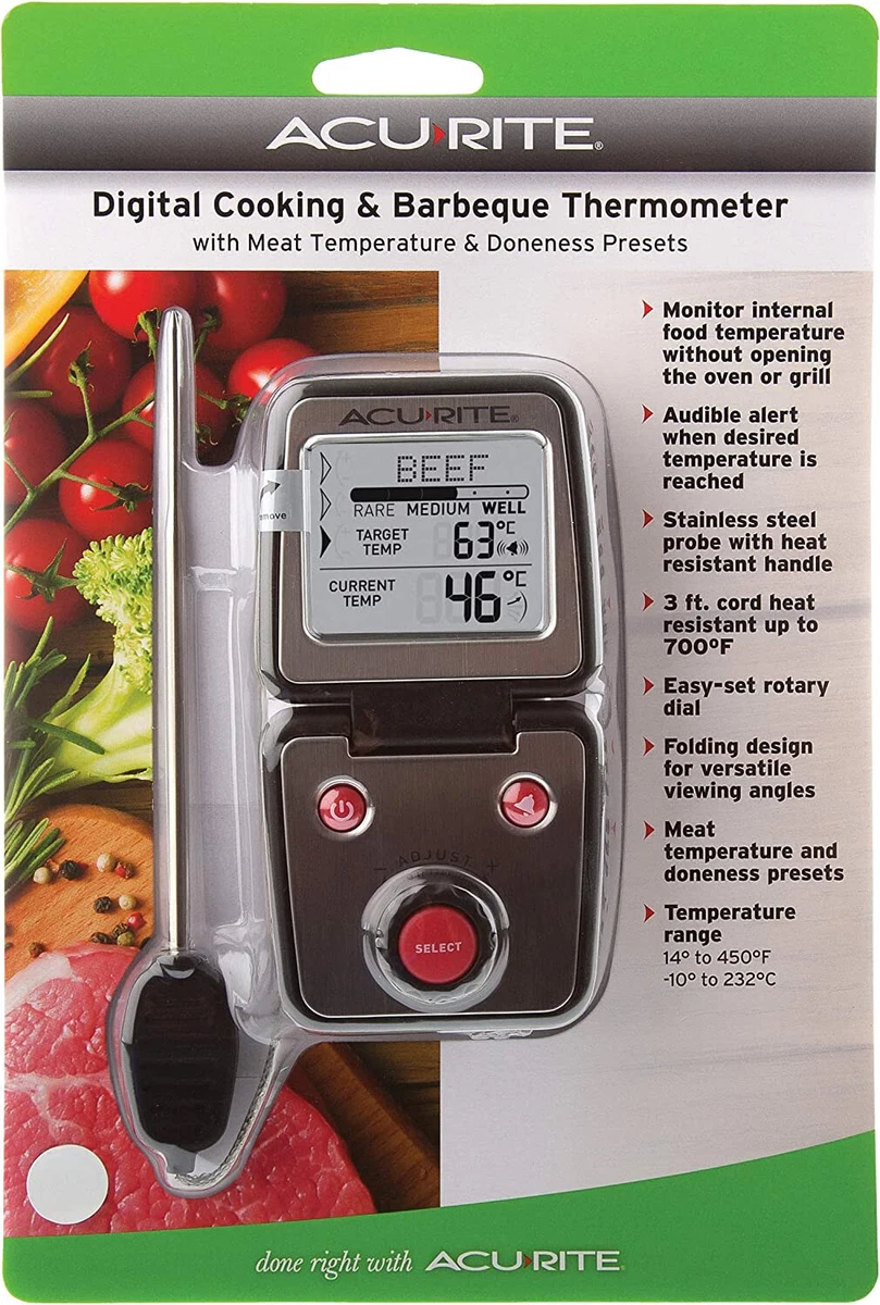 Digital Meat Thermometer with Probe for Oven / Grill / Fryer / Smoker