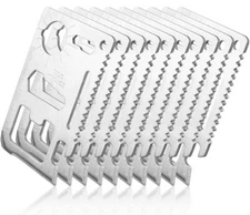 10x 11-in-1 Multi Pocket Can Opener Wallet Knife Survival Camping Tool