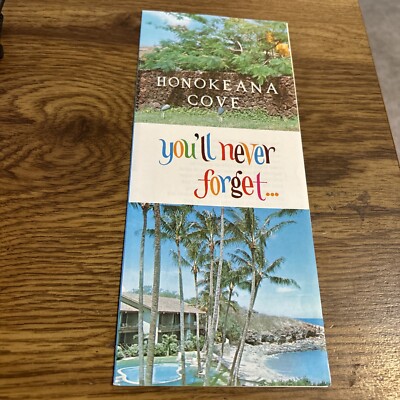 Honokeana Cove 1981 Travel Lodging Pamphlet Lahaina Maui Hawaii