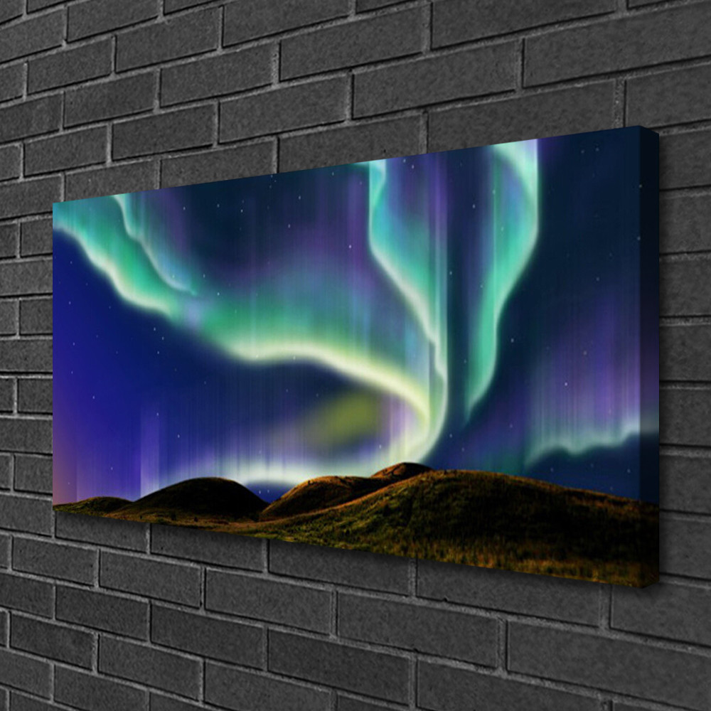 Photo sur toile aurore boréale pour illuminer une pièce sombre