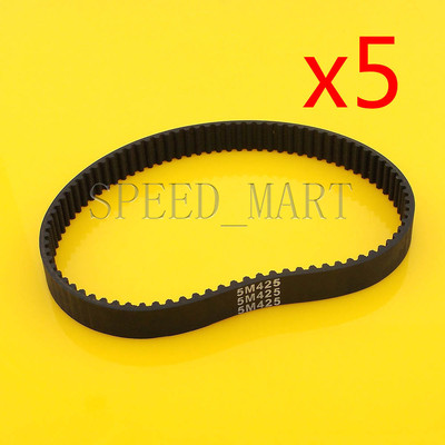 5 PCS 425-5M HTD Timing Belt 85 Teeth Cogged Rubber Geared Closed Loop 15mm Wide