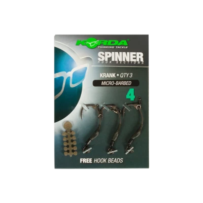 Korda Spinner Hook Sections Krank Gr.4 Spinner Rig Karpfenangeln NEW OVP