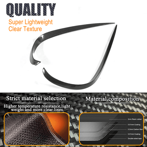 Carbon Splitter Stoßstange Lippe Spoiler Canards für Mercedes W213 C238 E43 - Picture 8 of 12