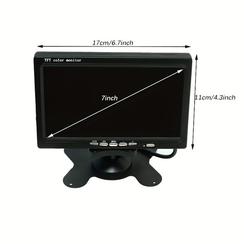 Wireless Rear View Camera 7" LCD Backup Car Monitor For Truck Bus Trailer Camper - Picture 5 of 20