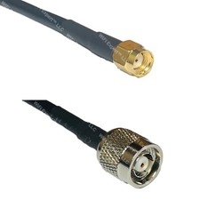 RFC240UF RP-SMA MALE to RP-TNC MALE Coax RF Cable USA-Ship Lot