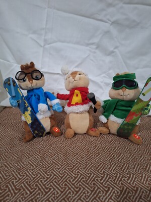 10'' Animated Plush Alvin Chipmunk Singing Christmas Song, 2012, As Is Not Tested