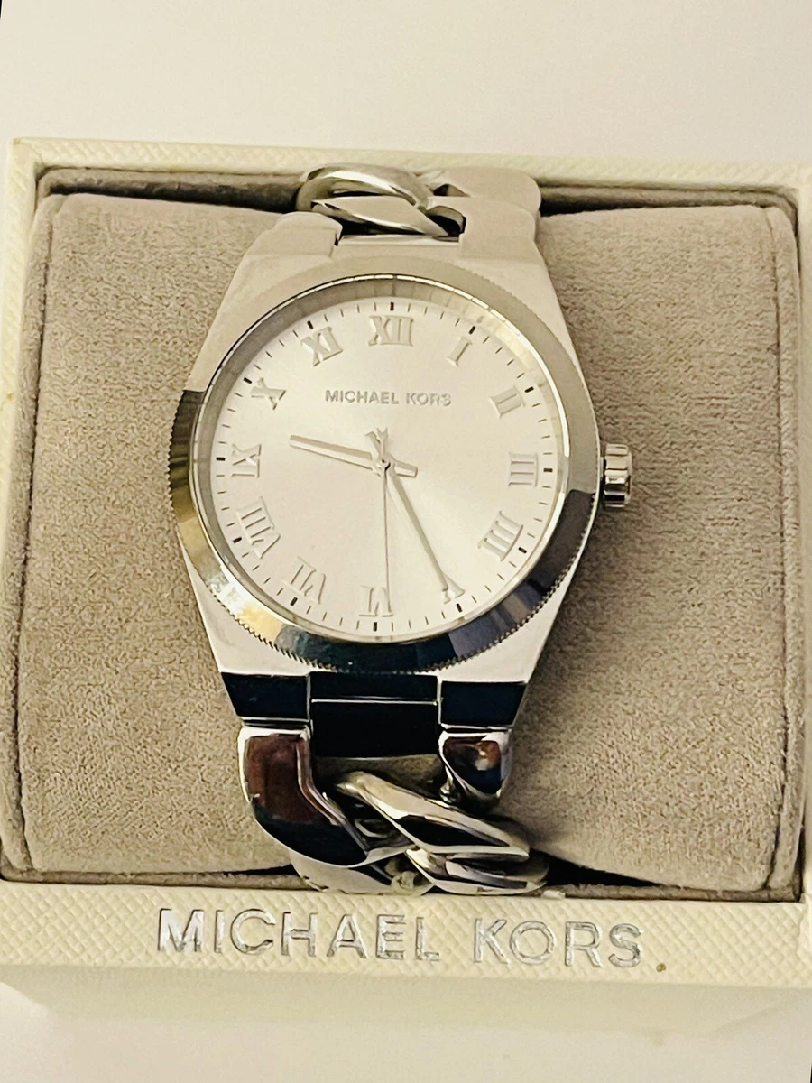 Michael kors channing silver quartz watch cheap