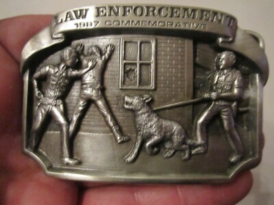 1987 LAW ENFORCEMENT COMMEMORATIVE BELT BUCKLE LMT EDIT 2063/5000 GW-9 