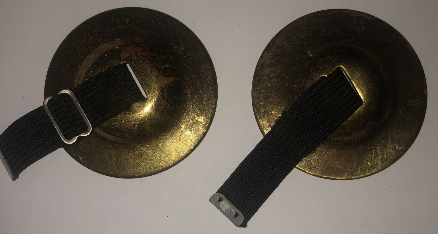 Vintage Elton Finger Cymbals Belly Dancing Zills Set … Gem