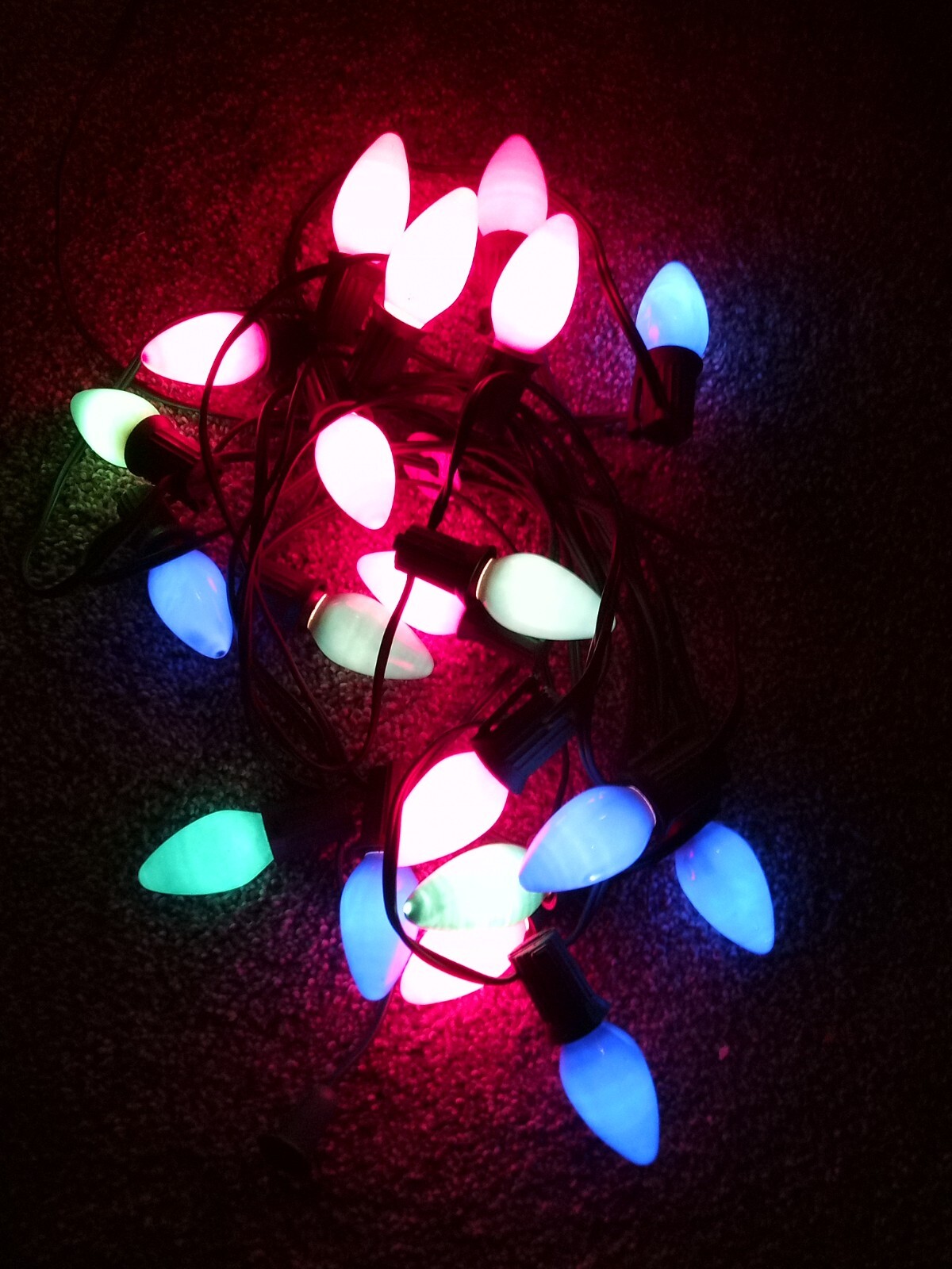 Vintage C9 Set of 3 Outdoor NOMA Christmas String Lights 49 Total