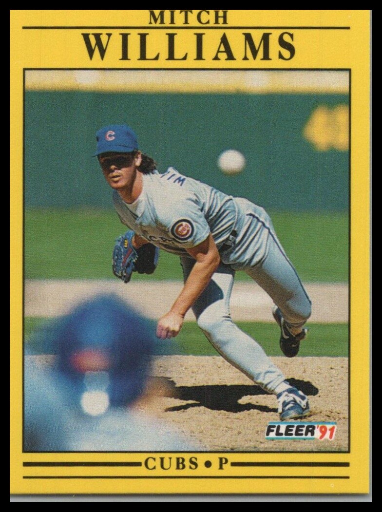 1991 Fleer #439b Mitch Williams Base