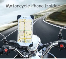 360° Motorcycle/Bicycle Handlebar Cell Phone Mount/Holder (Best for GPS)