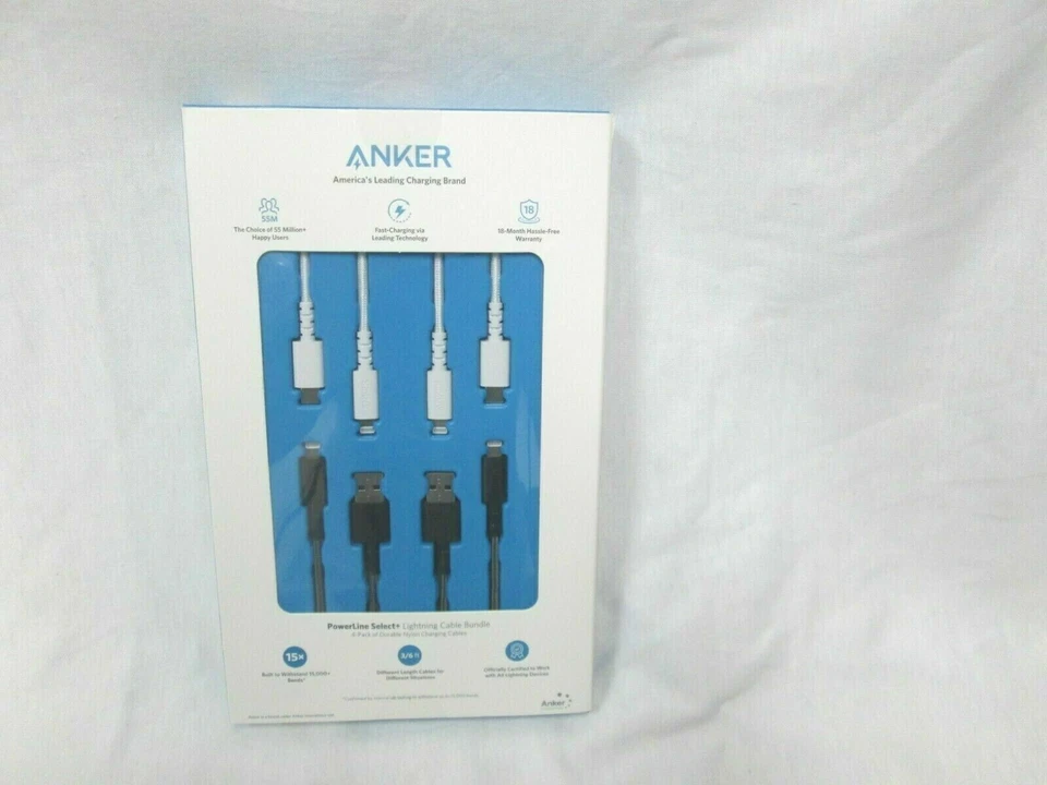 Anker PowerLine Select+ Lightning Fast Charging Cable iPhone iPad MFi-Certified. - Image 4 of 4