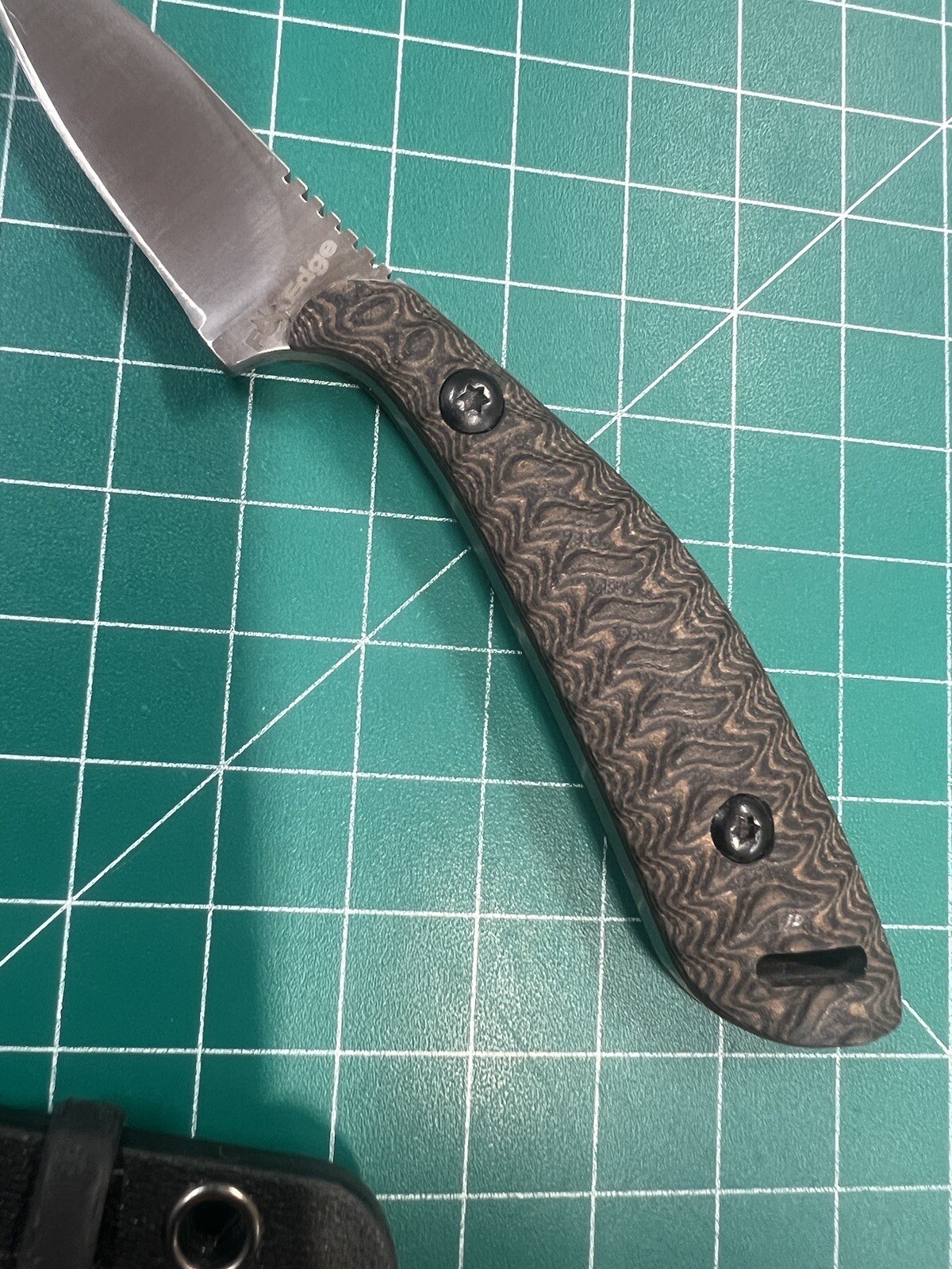 Fox Edge Dagger Neck Knife Full Tang Kydex Buckle Sheath G10 FE006 5 1