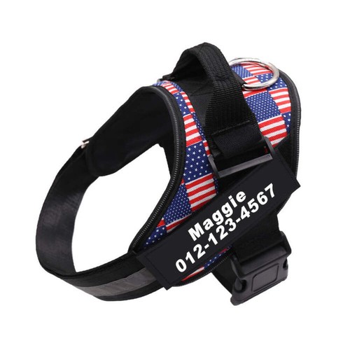 Personalised No Pull Dog Harness XXXS - XXL Small Medium Large Dogs Reflective - Picture 75 of 99