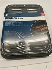 G.E. WB48X10056 GE Appliances Large 2 piece Broiler Pan, 12-3/4" x 16-1/2" NEW