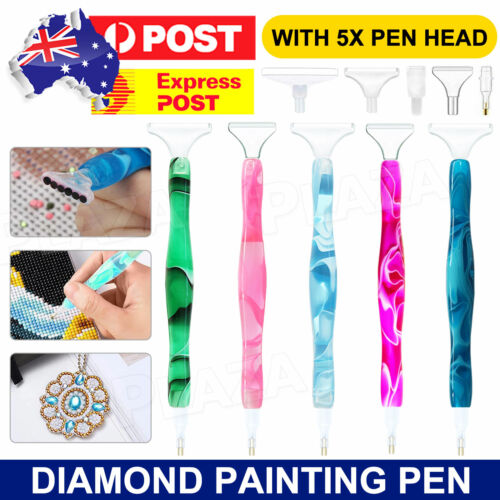 5D Resin Point Drill Pen Set Diamond Painting Tool Double Headed DIY Kits - Picture 1 of 16