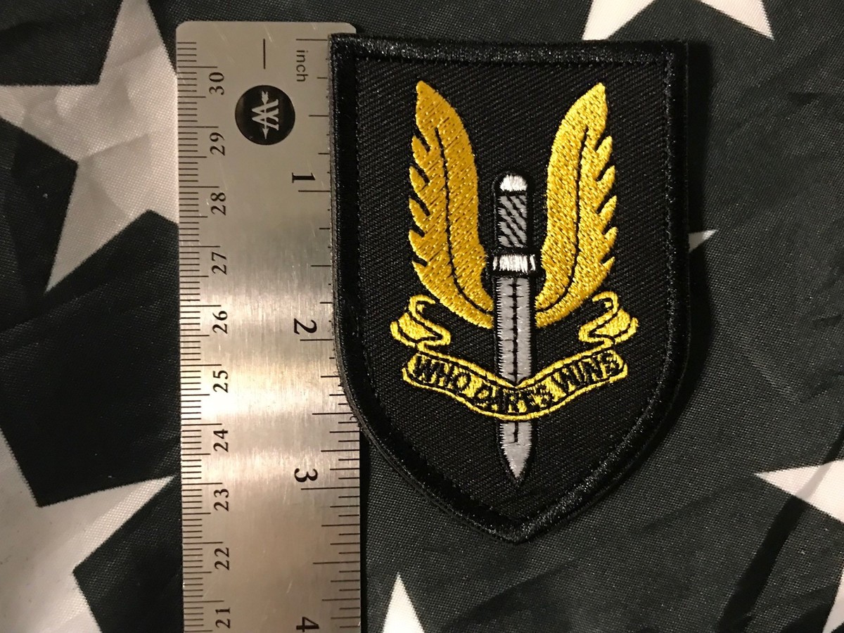 SAS Who Dares Wins Nero Airsoft Patch PVC Toppa