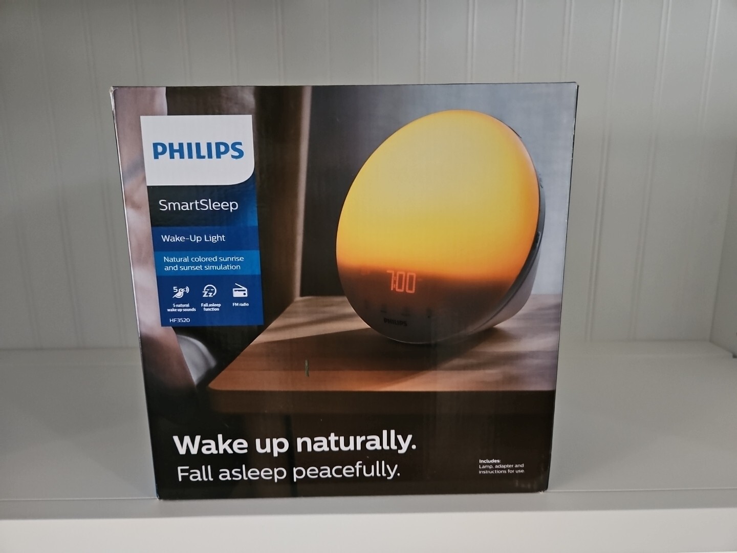 PHILIPS SmartSleep Sunrise Alarm Clock with Natural Sounds & FM Radio  -image