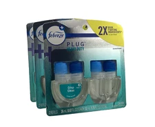 3 Units Of 2 Pk Febreze Plug in Heavy Duty  Crisp Clean