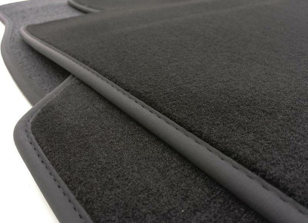 NEU FußMatten FüR BMW 5Er F10 F11 M5 Premium Automatten Velours Schwarz 4-Teilig-image