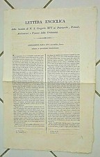 NN912-GREGORIO XVI LETTERA ENCICLICA AI PATRIARCHI-ARCIVESCOVI E VESCOVI 1832