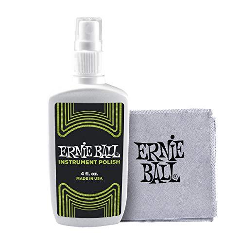 Ernie Ball Instrument Polish with Microfiber Polish Cloth  Assorted Styles 