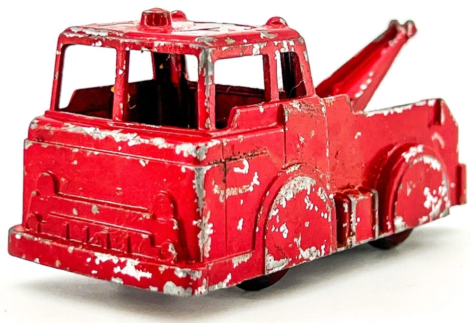 Camión grúa de colección Midgetoy rojo fundido a presión Rockford EE. UU. ¡Hermosa pátina! Juguete Foto 3 de 4