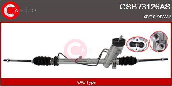 Crémaillère de direction pour VW Polo 1.2 et 1.4 TDI avec boîtier en aluminium renforcé