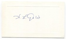 H.L. Gold Signed Card Autographed Signature Author Galaxy Science Fiction
