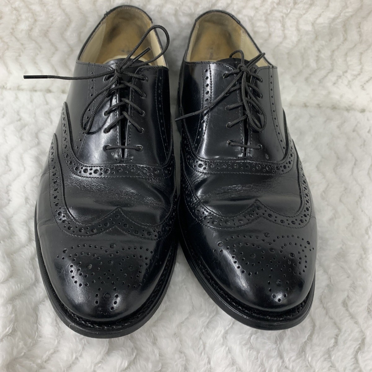 Bostonian Impression Leather Wing Tip Dress Shoe Bostonian Impression Black Leather Wing Tip Dress Shoes Mens  main image 4