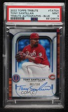 2022 Topps Tribute Blue /150 Antonio Santillan Tony #TA-TSA PSA 9 MINT Auto 0s2w