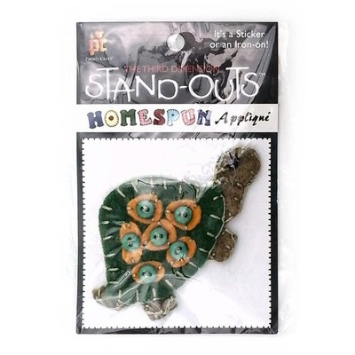 Provo Craft Stand-Outs Homespun Schildkröte Applikation Patch Stoff Basteln Nähen DIY