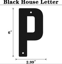 6 Inch Metal Letter, Metal House Letter