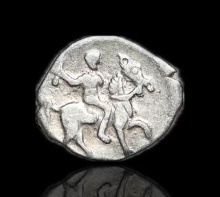 RUSSIA. Ivan IV "The Terrible" 1533 1584. Silver Denga Moscow mint