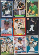 JOSE CANSECO LOT OF 70 BASEBALL CARDS with 1987 TOPPS ROOKIES ATHLETICS RANGERS