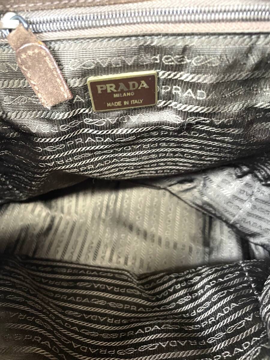 Rare   PRADA Unisex Full Leather Suede Backpack  Leather Backpack  Leather BAG C thumbnail 8