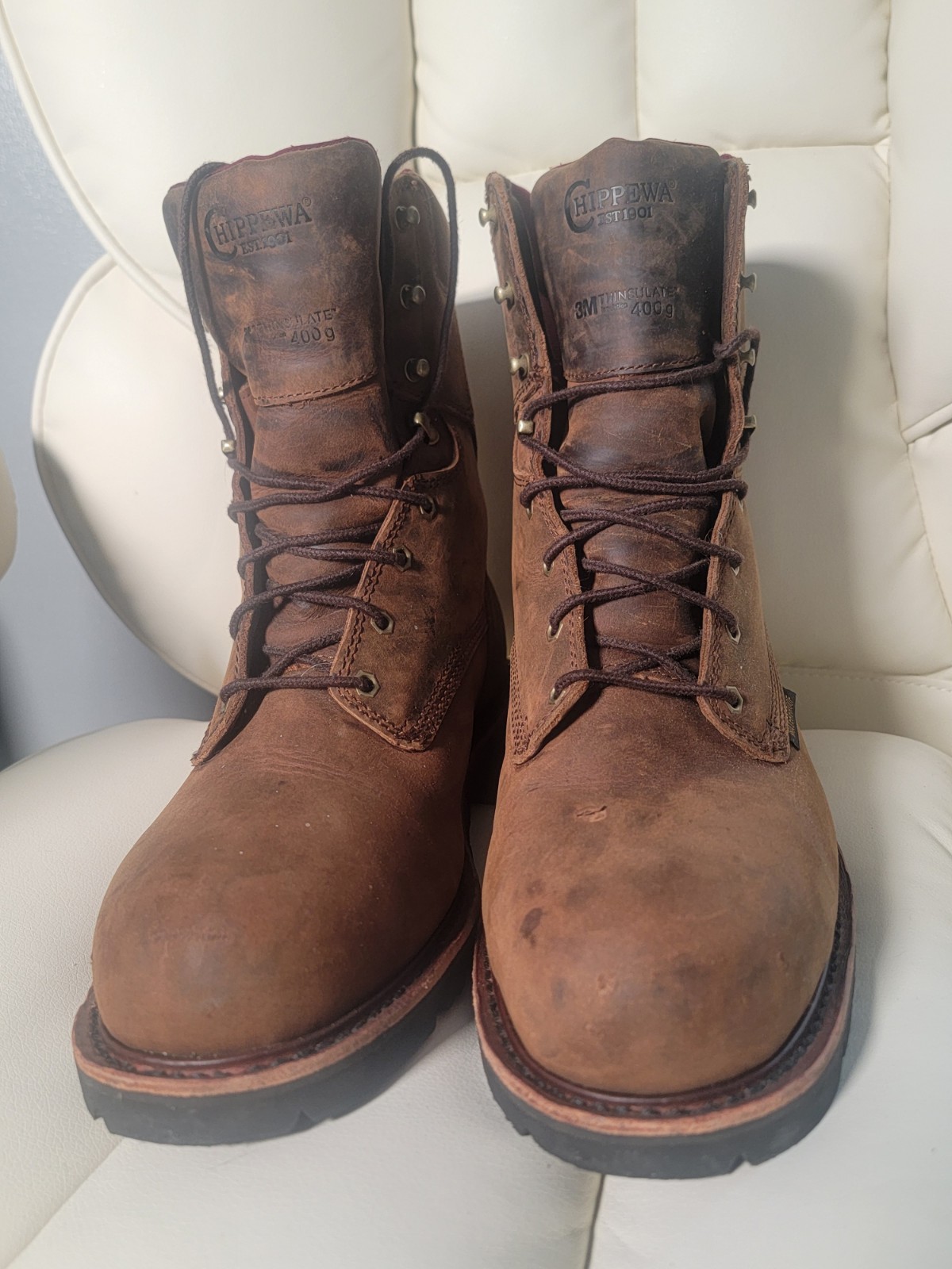 Chippewa Men's Super DNA 8" Steel Toe Waterproof Work Boot 59330 Size 9EEE