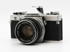  EXC 5 Olympus OM-1 Silver SLR Film Camera F.Zuiko 50mm f1.8 from Japan