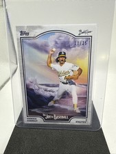 2025 Topps x Bob Ross the Joy of Baseball Dennis Eckersley /35 Titanium White