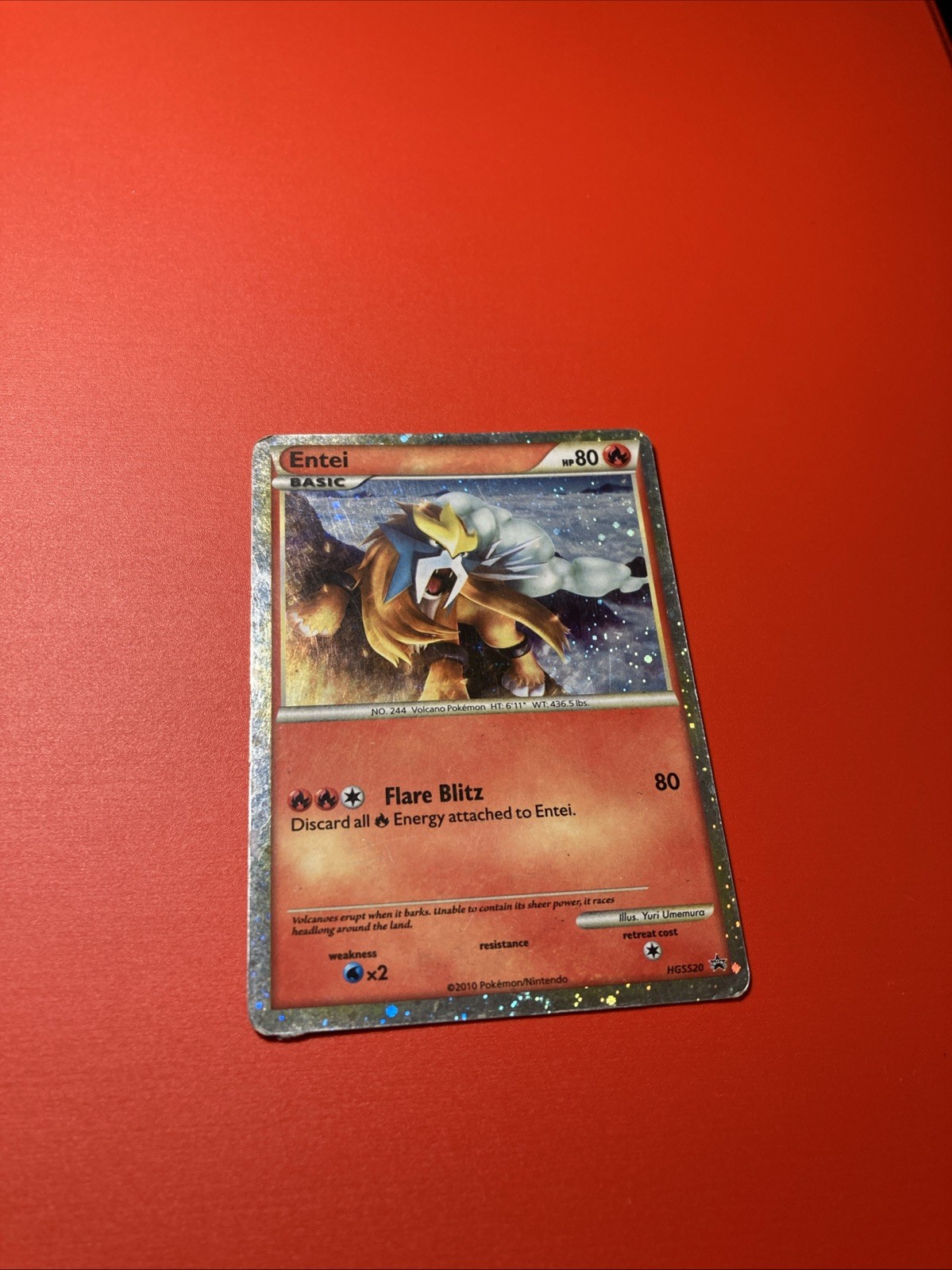 Pokémon TCG Entei (HGSS Promo 20) Fall 2010 Collector's Tins HGSS20 -MP