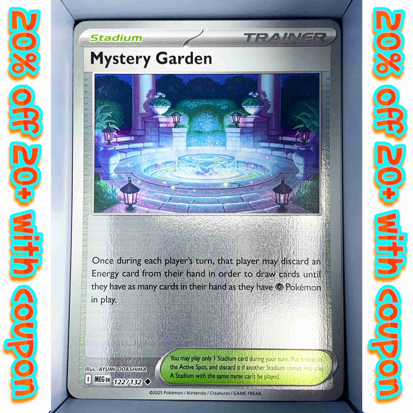 Mystery Garden 122/132 RH NM Uncommon Mega Evolution Reverse Holo