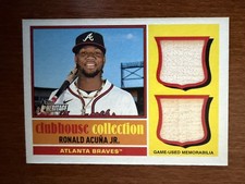 2025 Topps Heritage RONALD ACUNA JR Clubhouse Collection Dual Relic #CCSDR-RA