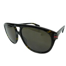 GUCCI Case Cloth Pouch Sunglasses GG0525S 003 Brown Hole Pre-Owned