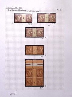 MONACO: 1905 15c/50c Unused Postage Dues Ex Old Time Collection Album Page