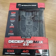 Stealth Cam Deceptor MAX 2.0 STC-DCPTRX2-W No Glo Cell Trail Cam **NIB**