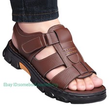Men's Shoes Summer Sandals Slippers Beach Outdoor Thick-soled Flats Footwear