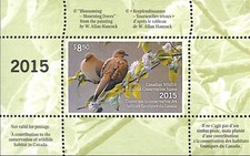Canada - Federal Wildlife Habitat Conservation - Duck Stamp - FWH32 - 2015